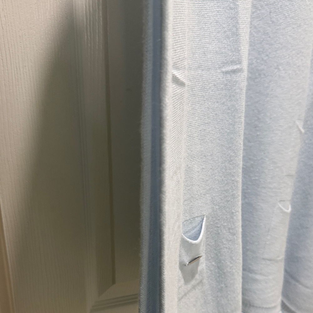 Mer Sea Soft Light Blue Crewneck Oversized Knit Sweater - Picture 7 of 14